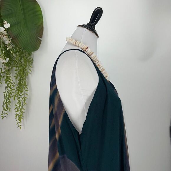 Handkerchief Dress V-Neck V-Back with Pockets Beach To Boardwalk Rayon One Size - Picture 10 of 11